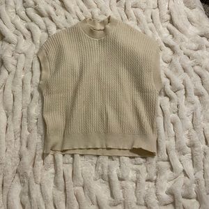 Cream Knit Sweater Vest NO BRAND TAG